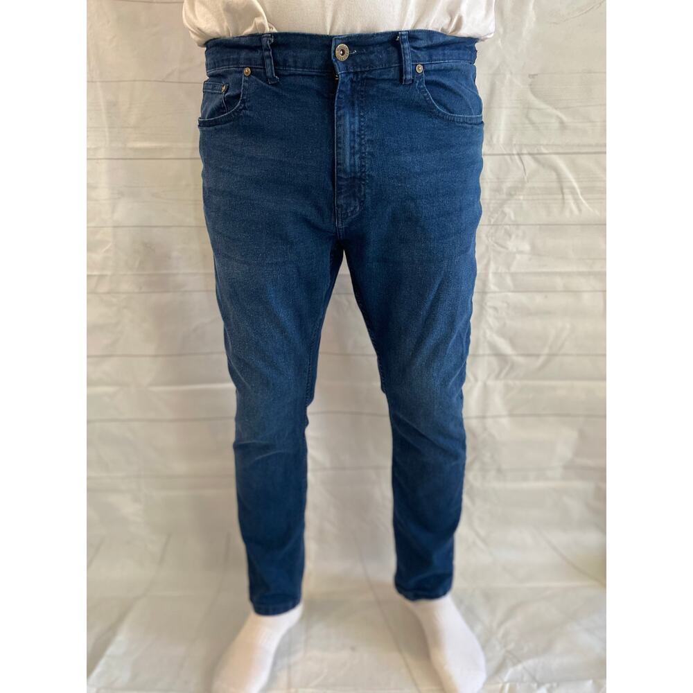 Rugby University Men's  40x32 Comfort Stretch Merit Blue Denim Jeans (1496)